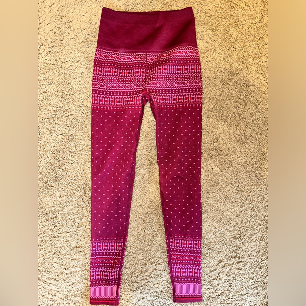 Fabletics festive leggings.